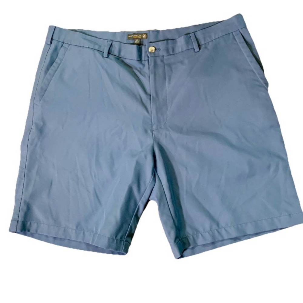 Peter Millar Short Men 40 Blue Salem Golf Performance Chino Flat MSRP $105